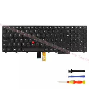 Wielka Brytania Podświetlana klawiatura wymienna do Lenovo Thinkpad T550 T540 T540P T560 - Zdjęcie 1 z 5