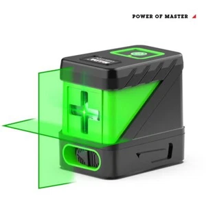 360 Vertical Horizontal 3D Cross Line 2 Lines Green Laser Laser Level Kit - Picture 1 of 7