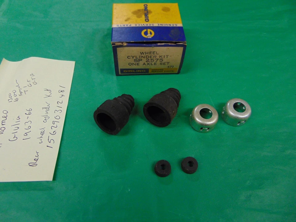 KIT CILINDRO RUEDA TRASERA ALFA ROMEO GIULIA 1300 1600 GT GTA TI SPYDER 1963-66 Foto 1 de 1