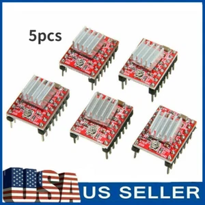 5Pcs 3D Printer Stepper Motor Driver Module A4988 StepStick for Pololu Reprap - Picture 1 of 12
