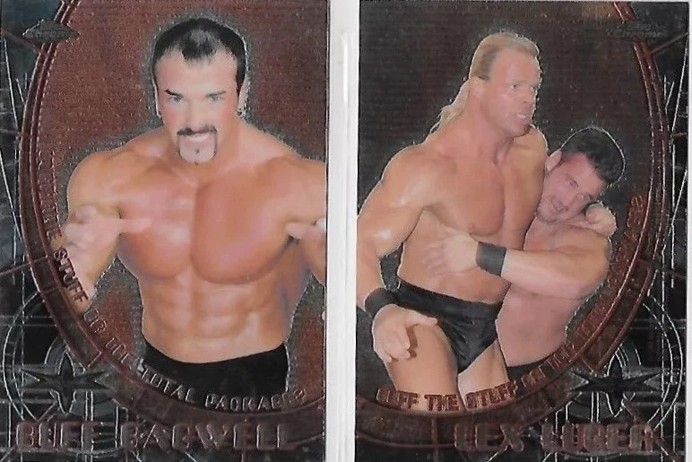 WCW EMBOSSED 1999  Chrome Double Sided Card BYTOPPS  LUGER/BAGWELL - Image 1 of 1