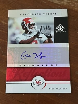 2005 UPPER DECK REFLECTIONS - CRAPHONSO THORPE CHIEFS AUTOGRAPH #SR-CT - Image 1 of 2