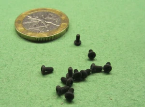 18-8 Black Oxide Pan Head Phillips Machine Screw 0-80 x 1/8", 50 pcs - Picture 1 of 11