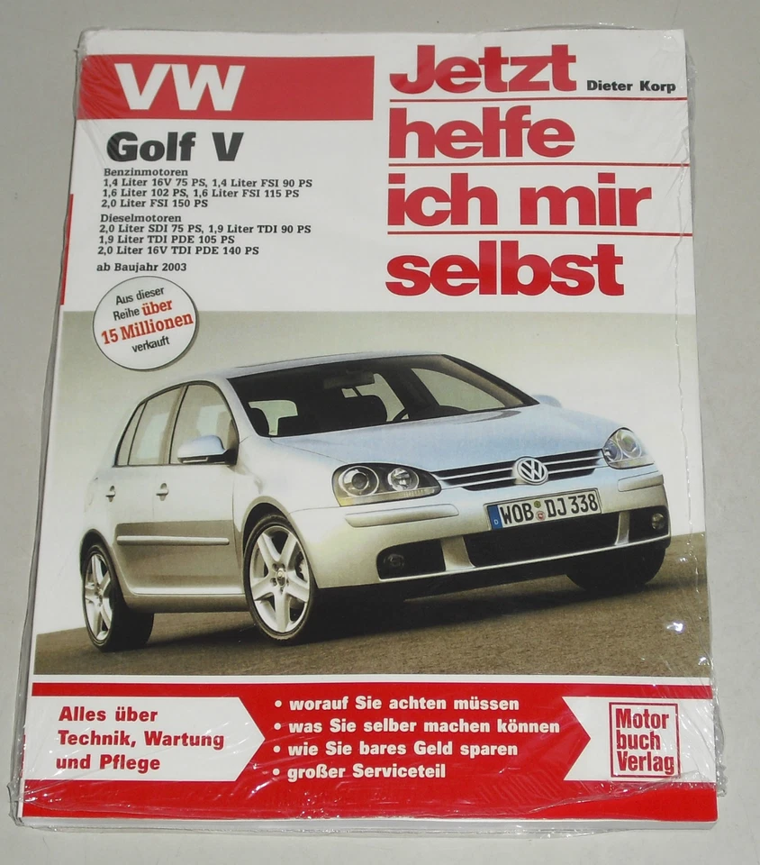 Manuale di Riparazione VW Golf 5/V Benzina + Tdi Sdi Diesel, Da Anno 2003 - Immagine 1 di 1