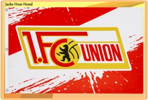 Zimmerfahne 1.FC Union Berlin Eisern Flagge Mastfahne Fahne Logo Gr: 100x150 NEU - Bild 1 von 1