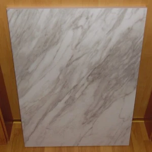 VICCO KÜCHENARBEITSPLATTE R-LINE 80,0 cm x 60,0 cm x 2,8 cm MARMOR WEISS  *NEU* - Bild 1 von 5