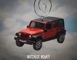 Jeep Wrangler Sahara JKU rojo ilimitado personalizado adorno de Navidad '17'18 '19 JK - Imagen 1 de 12