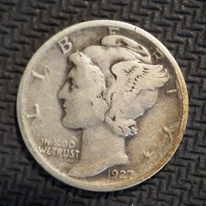 1927 **D**  MERCURY HEAD SILVER DIME***NICE COIN*** FREE SHIPPING X6807 - Picture 1 of 2