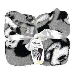 Disney - Mickey Mouse Women's 2 Piece Pajama Set with Fleece Top - Large (12-14) - Picture 1 of 10