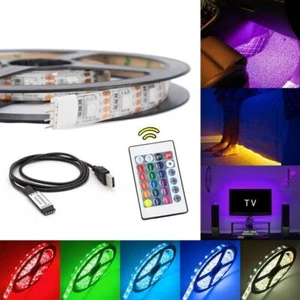 LED Strip Lights 3M RGB 5050 Colour Changing Tape Cabinet Kitchen TV Lighting - Picture 1 of 12