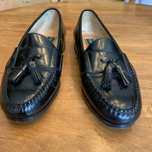 Mens Cole Classic Black Tassel Loafers Size 8 1/2 E - Picture 1 of 10