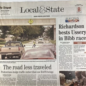 Macon Georgia Telegraph Newspaper Sept 11, 2002 9/11 Year Later Local RAFB JCP - Picture 1 of 17