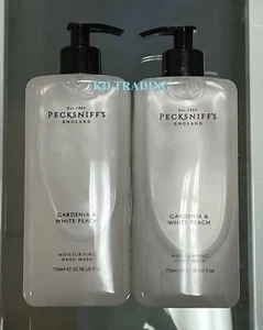 2-Pk PECKSNIFF'S ENGLAND GARDENIA & WHITE PEACH Moisturizing SOAP-FREE HAND WASH - Picture 1 of 6