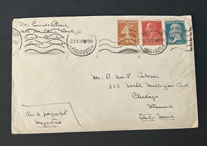 1930 FRANCE COVER SIGNED STAMP DEALER DR CARROLL CHASE !! PAQUEBOT SHIP MAJESTIC - Picture 1 of 2