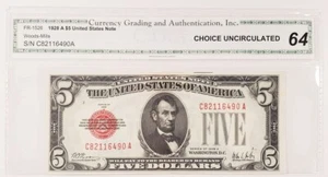 1928-A United States Note Choice Uncirculated FR #1526 - Picture 1 of 2