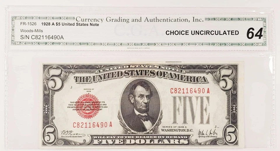 1928-A United States Note Choice Uncirculated FR #1526 - Image 1 of 2