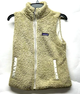 Patagonia Damen kleine hellbraune Los Gatos flauschige Weste (A4) - Bild 1 von 6