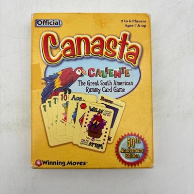 Juego de Cartas VINTAGE Canasta Caliente COMPLETO Movimientos Ganadores 2000 Latino Foto 1 de 4