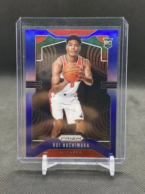 2019-20 Prizm Rui Hachimura RC Prizm Blue Rookie #48/199 Wizards - Image 1 of 2