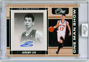 2024 Panini One Jeremy Lin One Man Show On Card Auto Signature 16/49 Knicks - Picture 1 of 2