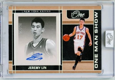 2024 Panini One Jeremy Lin One Man Show On Card Auto Signature 16/49 Knicks - Image 1 of 2