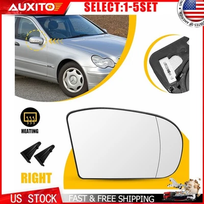 Espejo retrovisor térmico lateral pasajero 1-5X Fit Mercedes E320 E350 sedán vagón 03-06 Foto 1 de 4