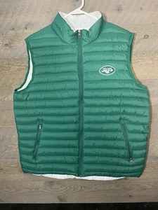 New York Jets Puffer Weste Herren Football NFL grün leicht Full Zip XL - Bild 1 von 5
