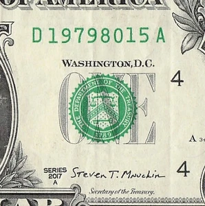 AUG 15 1979 Birthday Fancy Serial Number Date Note One Dollar Bill 08 15 1979 - Picture 1 of 11