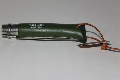Opinel Inox Savoie Francia Nº "Navaja de bolsillo verde 08 madera grano Whittling 3 1/4""" Foto 1 de 4