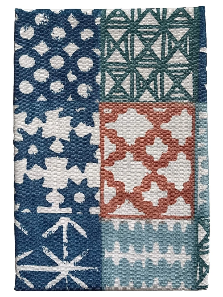 Mantel Food Network Azul Geométrico Patchwork Interior Exterior 60x84 Ob Foto 1 de 3