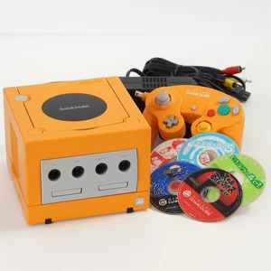 Gamecube Orange Console System Games DOL-001 JP For Japan CD FREE SHIP 10790305 - Picture 1 of 12
