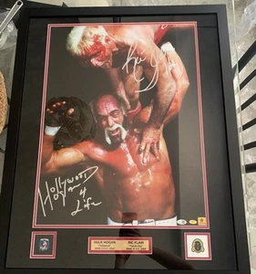 Nature Boy Ric Flair Hulk hogan Autographed Framed W/proof Wwe Signed Photo Wwf - Picture 1 of 9
