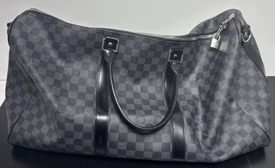 Louis Vuitton Designer Keepall Bandoulierer Damier Graphite 50 Gray/Black N48189 - Image 1 of 4