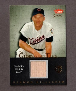 Harmon Killebrew 2004 Fleer Greats Glory of the Time Bat - Picture 1 of 2