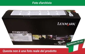 C746H1KG Lexmark C748 Cartuccia del Toner Nero - Zdjęcie 1 z 4