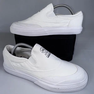 Adidas Nizza RF Slip On Sneakers Casual Skate Shoes White Size 9.5 - Picture 1 of 6