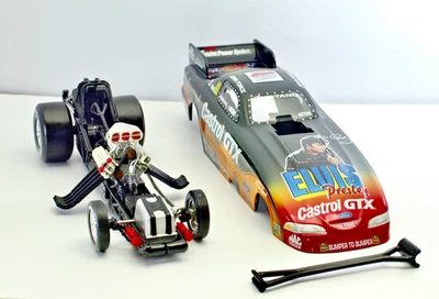 John Force 1998 Castrol GTX ELVIS MUSTANG ~ 1:24 ~ Action NHRA - Image 1 of 4