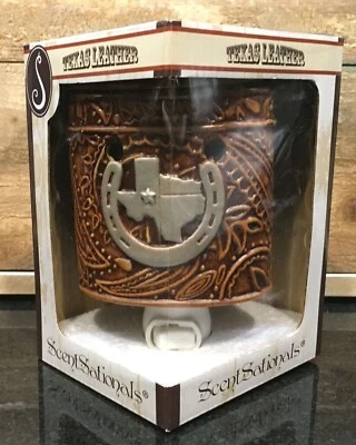 Calentador eléctrico Texas Leather Wall Plug In ScentSationals nuevo IOB Foto 1 de 4