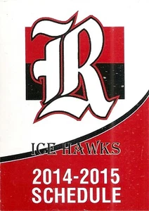 Calendario de bolsillo de hockey de ligas menores Rochester Ice Hawks 2014-15 - Imagen 1 de 2