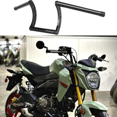 Black Motorcycle 22mm 7/8" Z Bars Drag Bar Handlebar For KAWASAKI BR125 Z125 PRO - Image 1 of 4