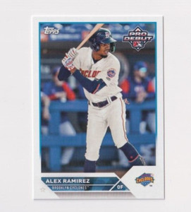 (10) Alex Ramirez 2023 TOPPS PRO DEBUT ROOKIE LOT #PD-182 BROOKLYN CYCLONES