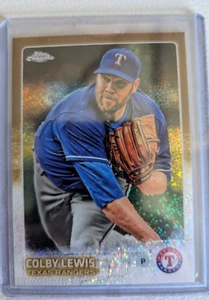 2015 Topps Chrome Update Colby Lewis Gold - Bild 1 von 24