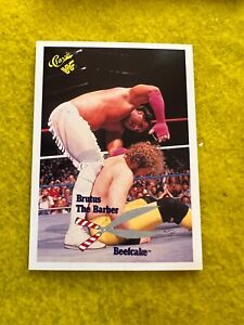 1990 CLASSIC WWF WRESTLING CARD 113 BRUTUS THE BARBER BEEFCAKE CONDITION AMAZING