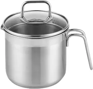 Stainless Steel Saucepan with Glass Lid, Sauce Pan, 2.5 Quart Cooking Pot, Perfe - Picture 1 of 12