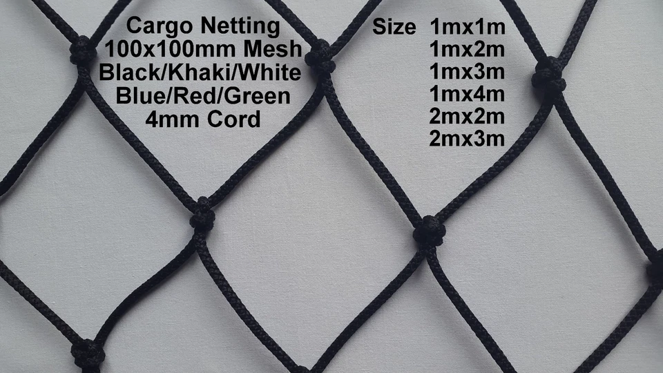 Cargo Net Strong Heavy Duty Netting Garden Car Van Truck Trailer Nets 4mm Cord - Image 1 of 1