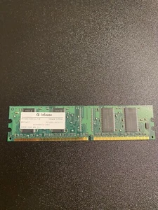 INFINEON MEMORIA RAM 128MB PC3200U DDR400 HYS64D16301GU-5-B 400 MHz CL3 HP USATA - Foto 1 di 2