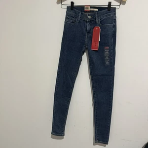 Levi’s 710 Super Skinny Womens Blue Denim Jeans Size W25 L30 NEW - Picture 1 of 11