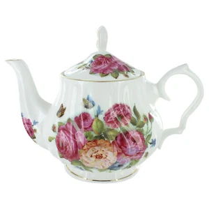 Sandra's Rose Bone China - 6 Cup Teapot - Picture 1 of 1