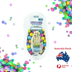 Get Two (x2) Bubble Gum Blue Waves Air Freshener Car-Truck-Taxi-Uber-Home-Office - Picture 1 of 9