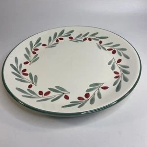 Large Plater Fortebraccio Ceramiche Dipinto a mano Italy Olive Branch Pottery 15 - Picture 1 of 9